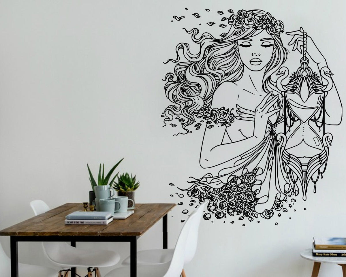 Timeless Woman Vinyl Wall Decal: Elegant Home Decor