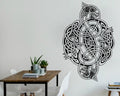Celtic Dragon Vinyl Wall Decal: Fantasy Art Decor
