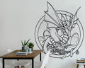 Dragon Vinyl Wall Decal: Fantasy Home Decor