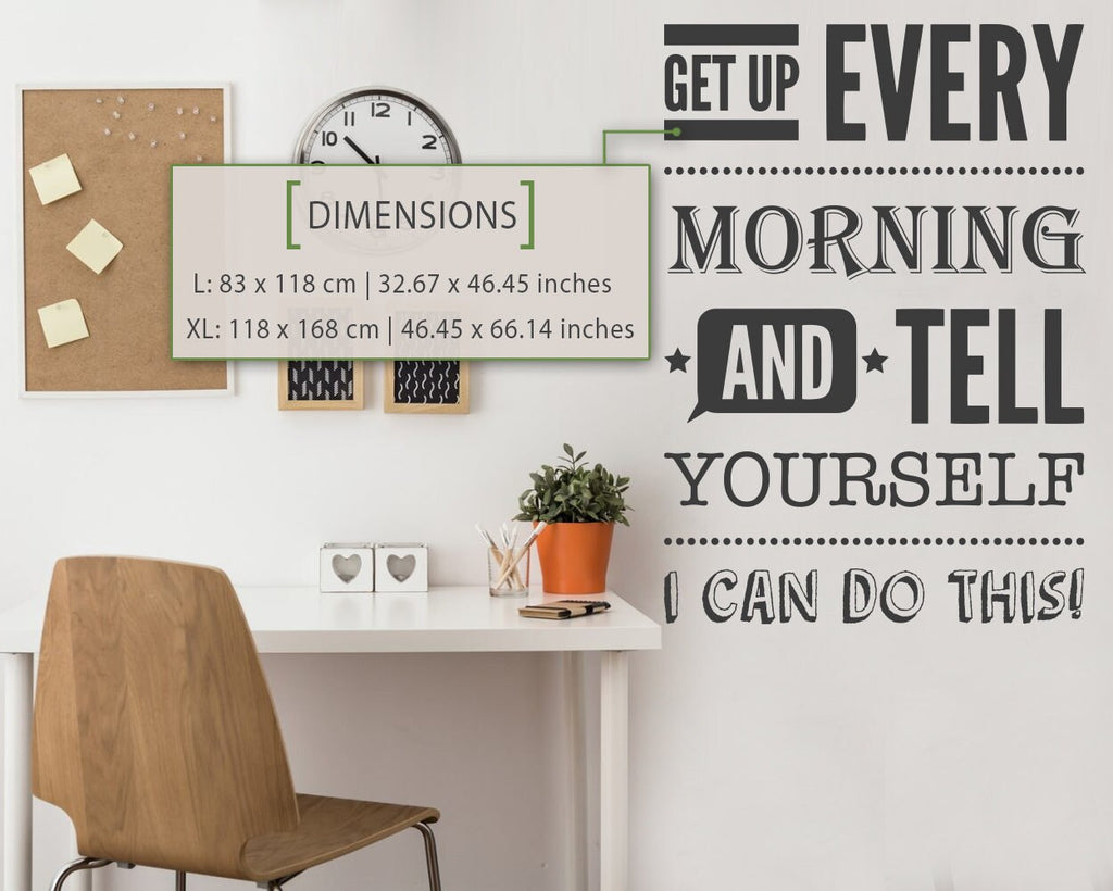 I Can Do This Wall Decal - Motivational Office Decor