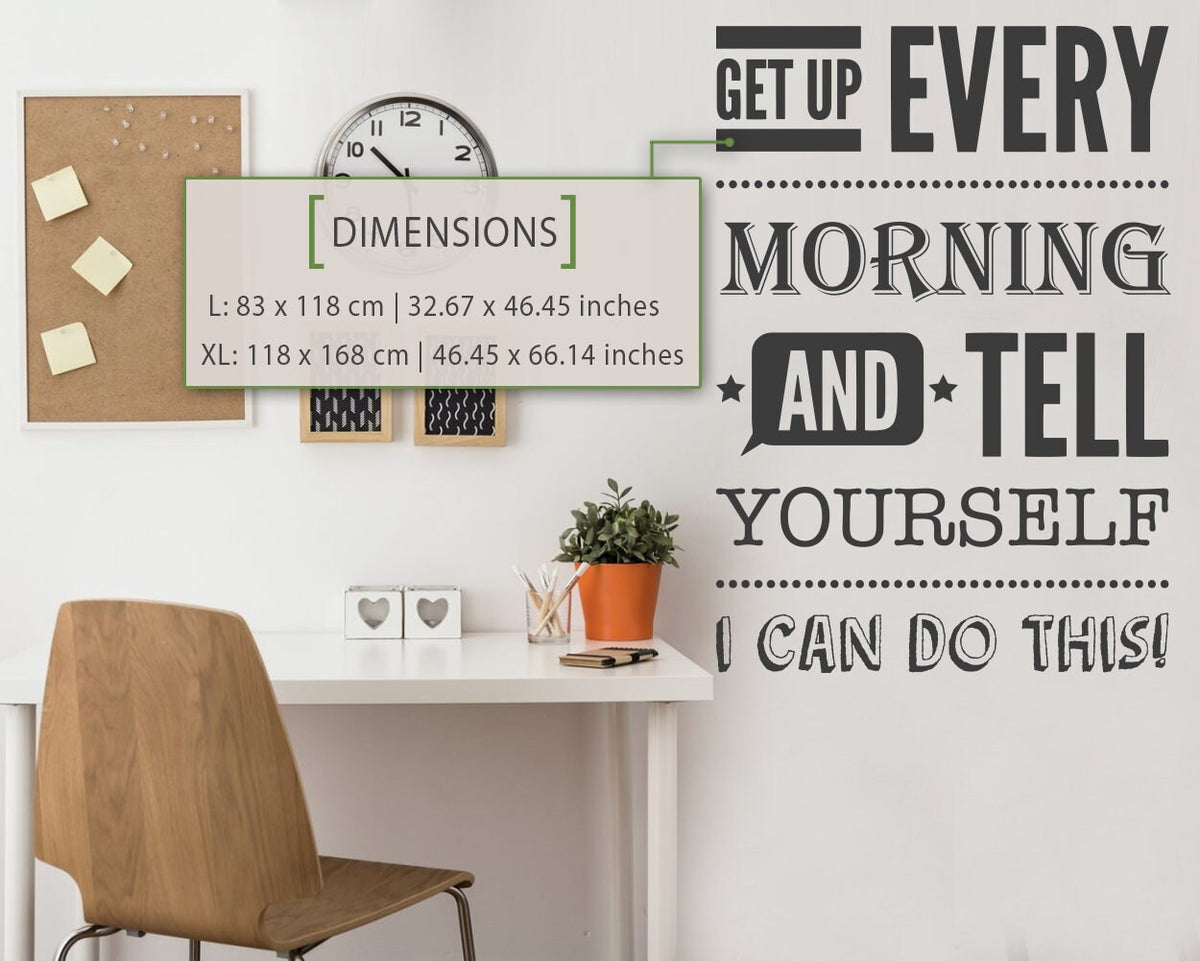 I Can Do This Wall Decal - Motivational Office Decor