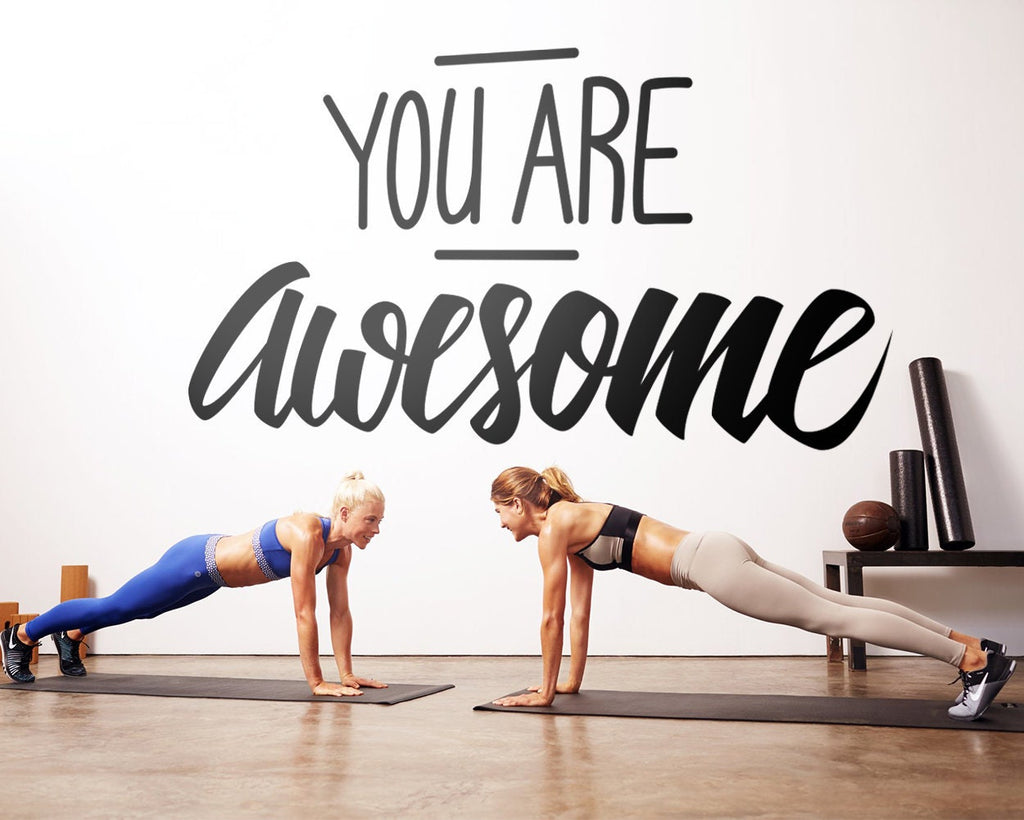 Gym Wall Decal, Fitness Motivation, Home Gym Decor