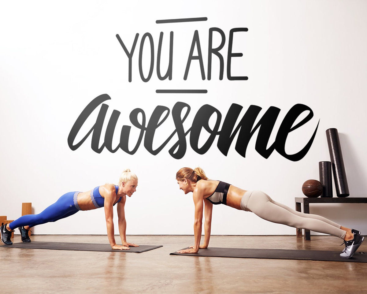 Gym Wall Decal, Fitness Motivation, Home Gym Decor