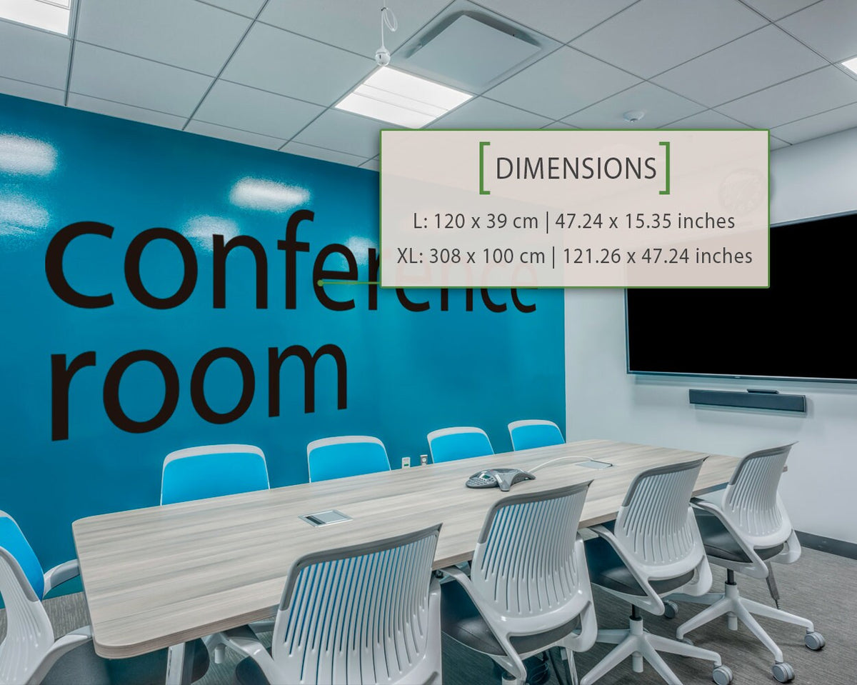 Conference Room Vinyl Wall Decal: Modern Office Decor