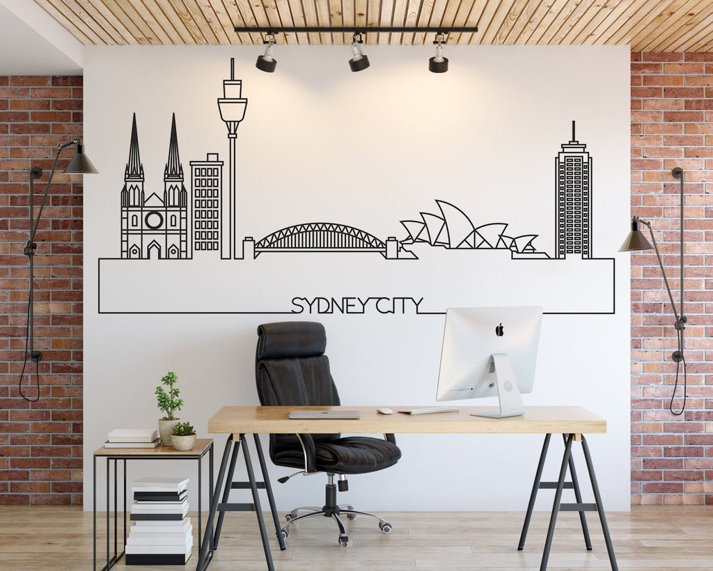 Sydney Skyline Wall Decal: Cityscape Home Decor