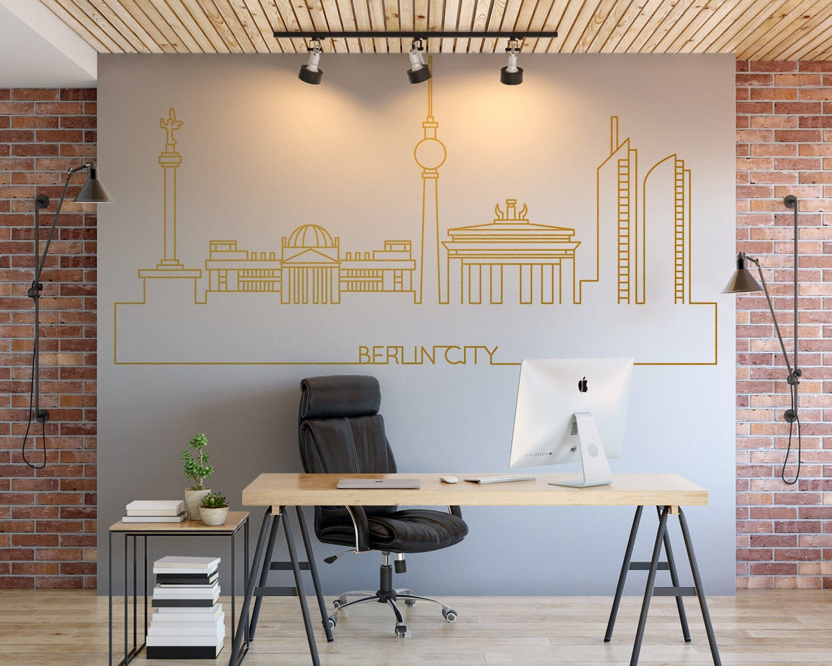 Berlin Skyline Wall Decal: Cityscape Home Decor