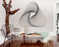 Geometric Wall Decal: Minimalist Mid Century Modern Art