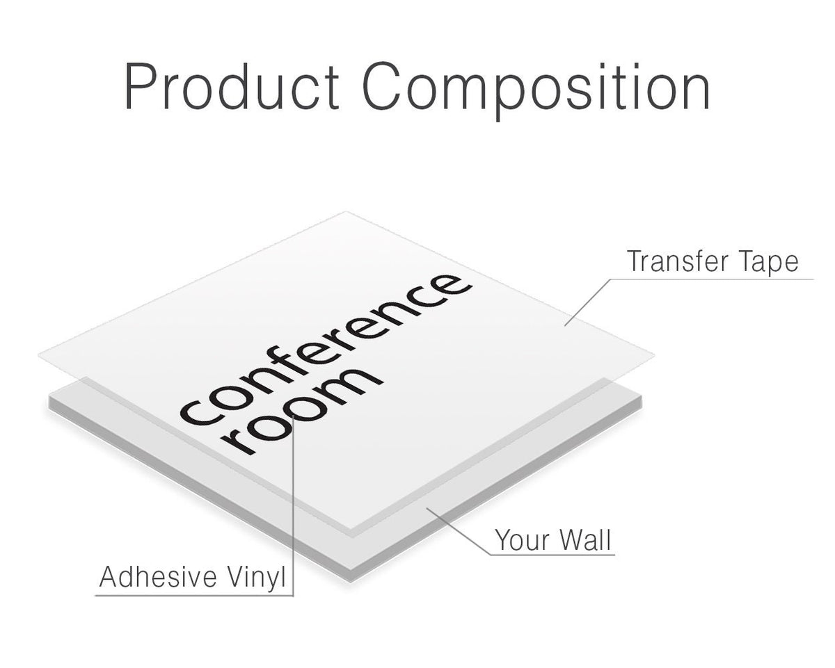Conference Room Vinyl Wall Decal: Modern Office Decor