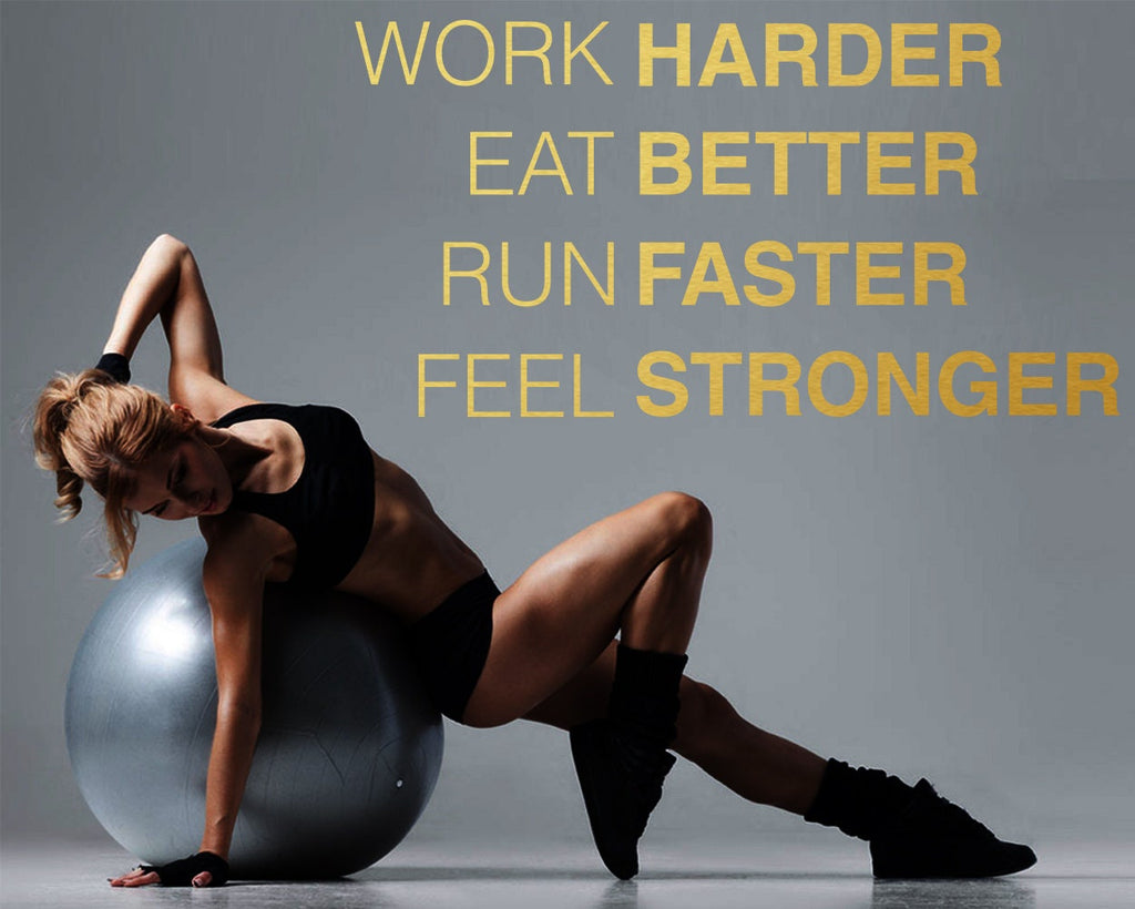 Gym Decals: Fitness Exercise Stickers, Home Gym Wall Decor