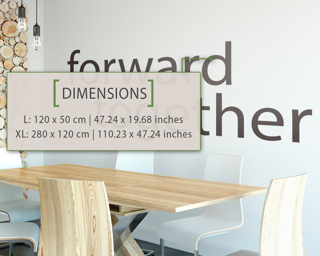 Motivational Office Wall Decal: Inspiring Teamwork Quote