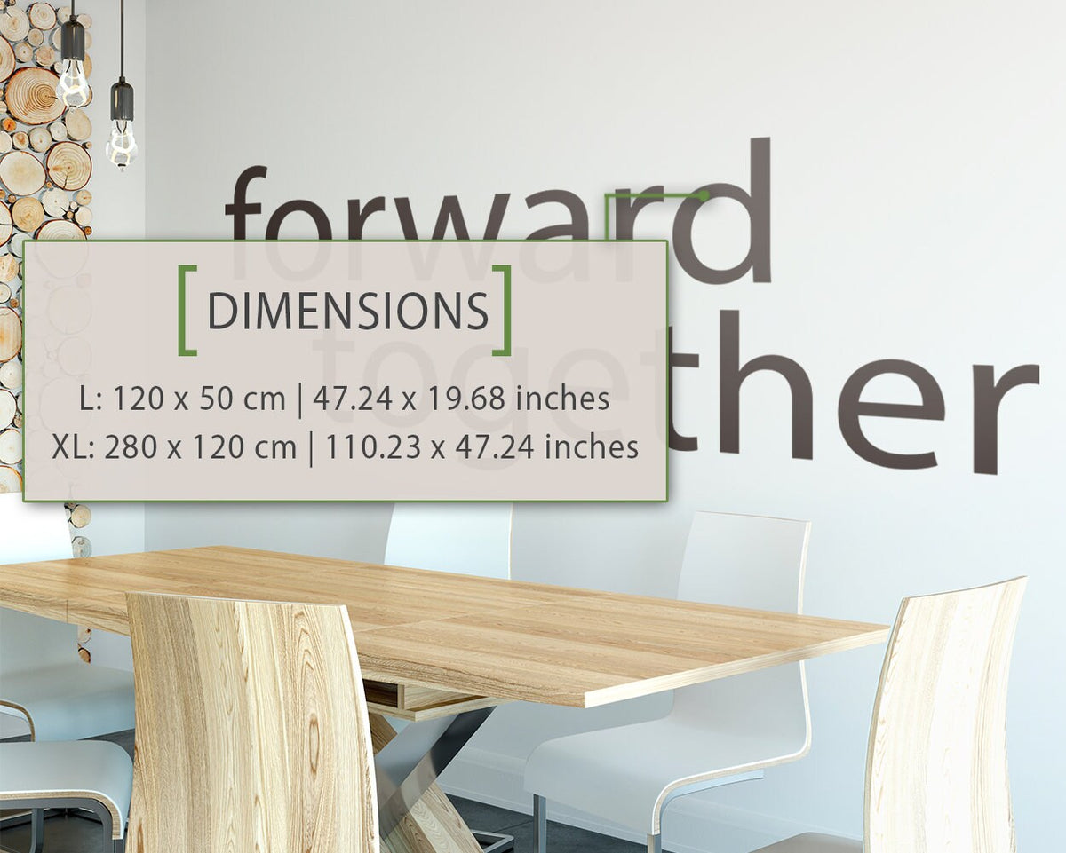 Motivational Office Wall Decal: Inspiring Teamwork Quote