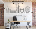London Skyline Wall Decal: Cityscape Home Decor