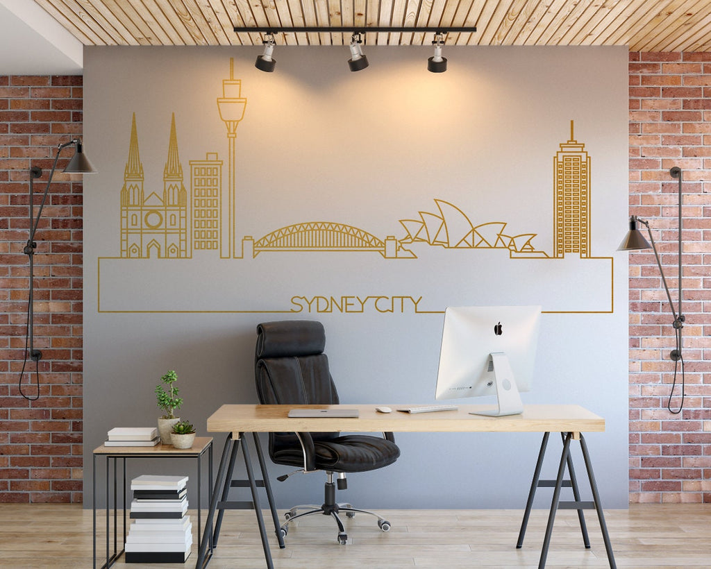 Sydney Skyline Wall Decal: Cityscape Home Decor
