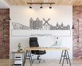 Amsterdam Skyline Wall Decal: Cityscape Home Decor