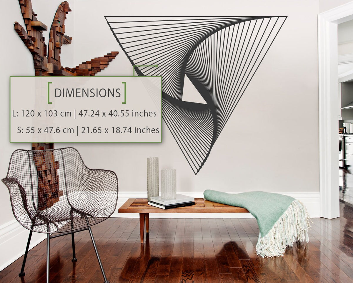 Geometric Triangle Wall Decal: Mid Century Modern Home Decor