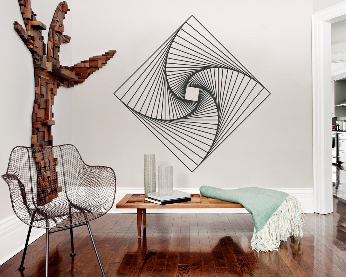 Geometric Wall Decal: Mid Century Modern Art Stickers