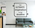 Inspirational Office Wall Decal, Typography Quote Decor