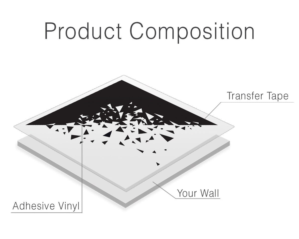 Geometric Corner Wall Decal: Abstract Minimalist Office Decor