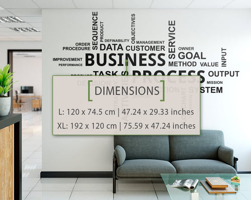 Business Process Wall Decal: Corporate Office Decor