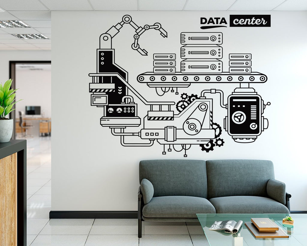 Data Center Vinyl Wall Decal: Corporate Office Decor