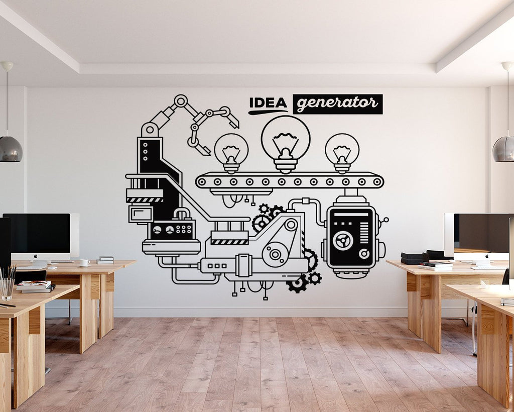 Idea Generator Office Wall Decal: Corporate Decor