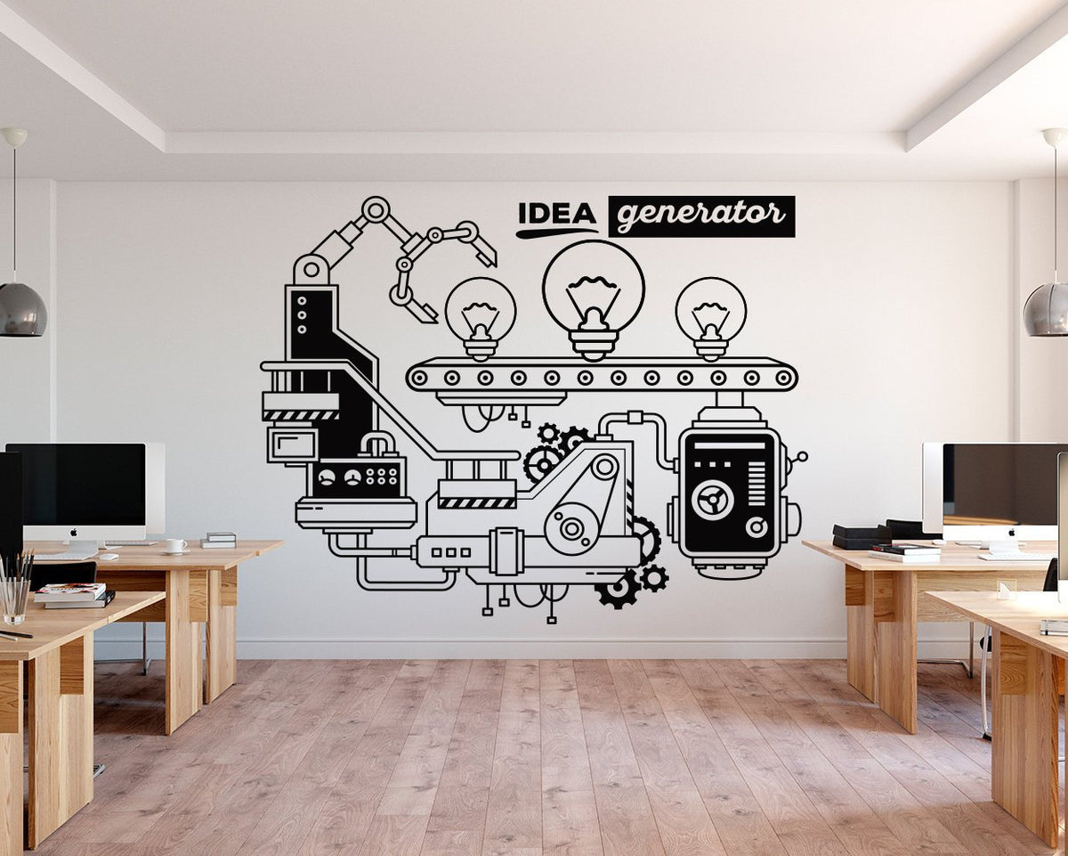 Idea Generator Office Wall Decal: Corporate Decor