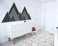 Geometric Mountain Wall Decal: Kids Room Decor