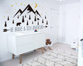 Mountains Adventure Vinyl Decal: Moon Stars Forest Nursery