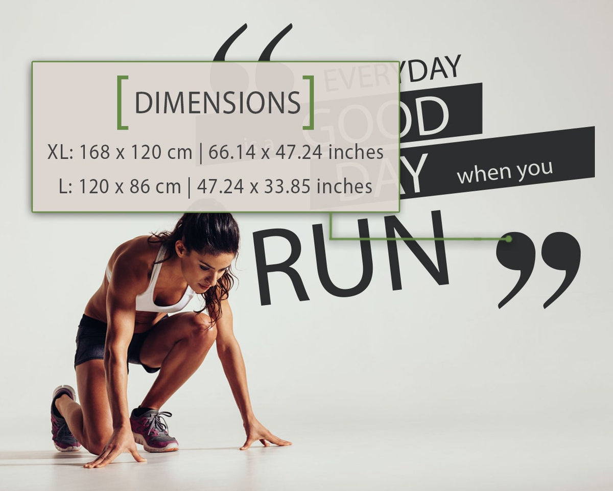 Gym Wall Decal: Motivational Exercise Stickers, Home Decor
