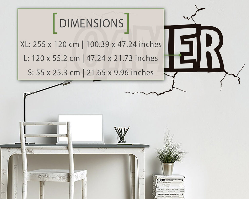 Gamer Wall Decal, Gamer Room Decor, Battlestation Vinyl Sticker