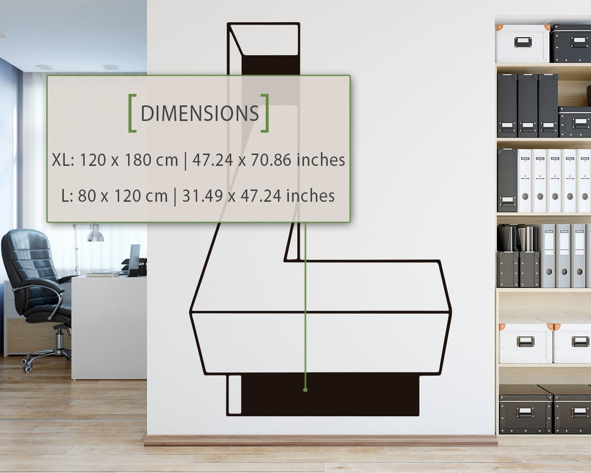Optical Illusion Wall Decal: Modern Home Office Decor