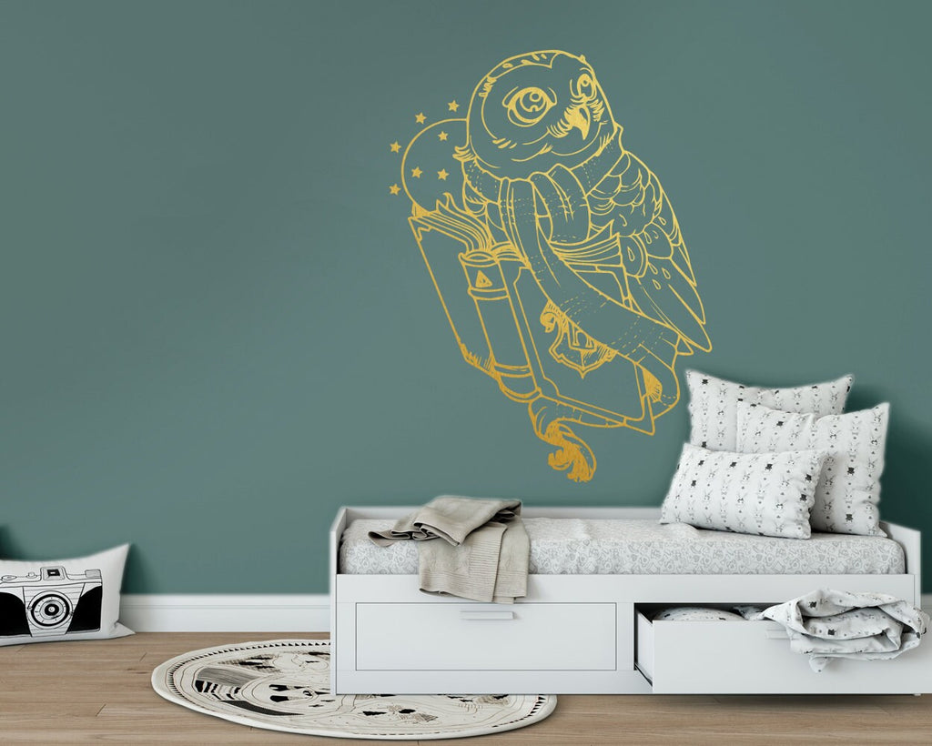 Wizard Owl Wall Decal: Magic Home Decor