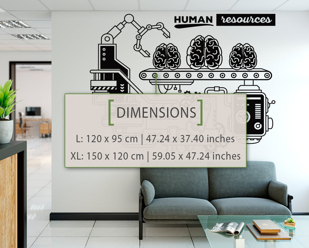 Human Resources Wall Decal: Office Decor, Business Process