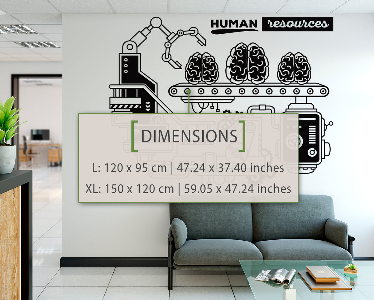Human Resources Wall Decal: Office Decor, Business Process