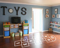 Hopscotch Floor Decal: Playroom Traditional Game (23.22 x 80.70 Inches)