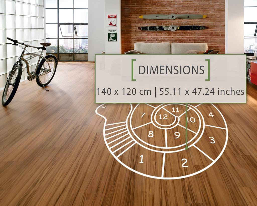 Snail Hopscotch Floor Decal: Playroom Decor