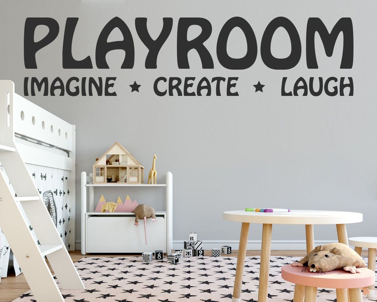 Playroom Wall Decal: Kids Room Decor, Removable Wall Sticker