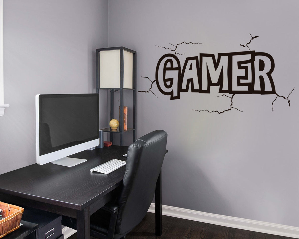 Gamer Wall Decal, Gamer Room Decor, Battlestation Vinyl Sticker
