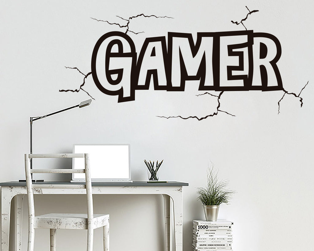 Gamer Wall Decal, Gamer Room Decor, Battlestation Vinyl Sticker