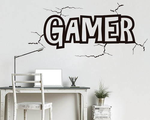 Gamer Wall Decal, Gamer Room Decor, Battlestation Vinyl Sticker