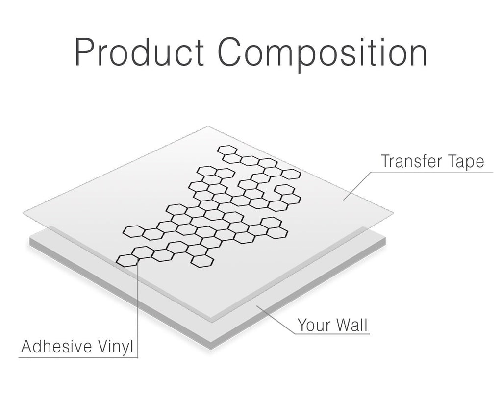 Geometric Wall Decal: Abstract Molecule Art, Modern Office Decor
