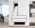 Optical Illusion Wall Decal: Modern Home Office Decor