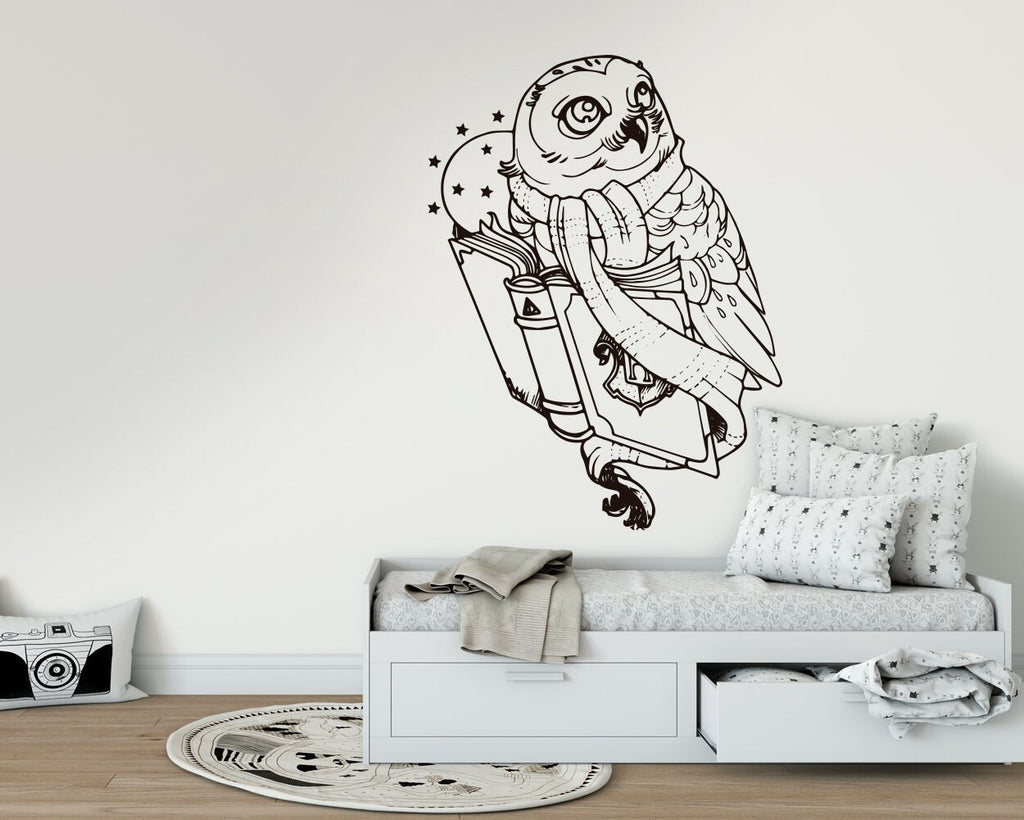 Wizard Owl Wall Decal: Magic Home Decor