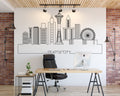 Seattle Skyline Wall Decal: Cityscape Home Decor