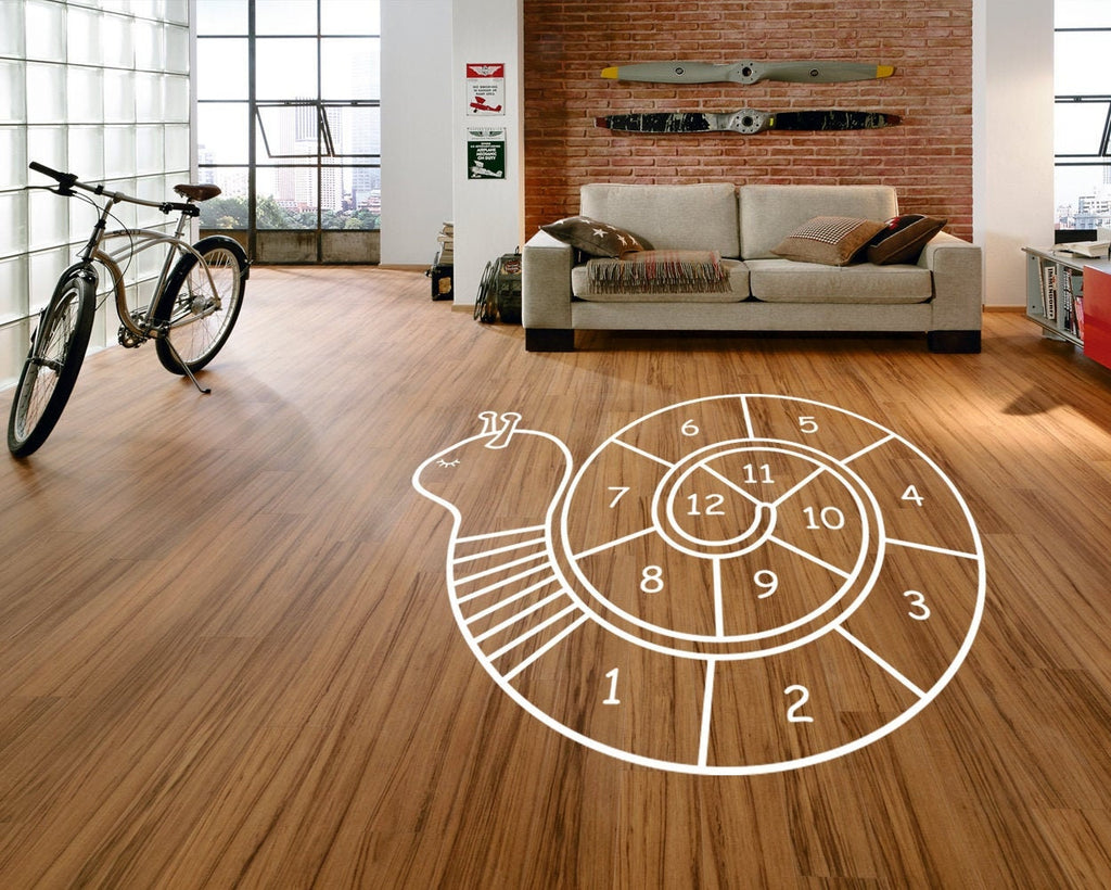 Snail Hopscotch Floor Decal: Playroom Decor