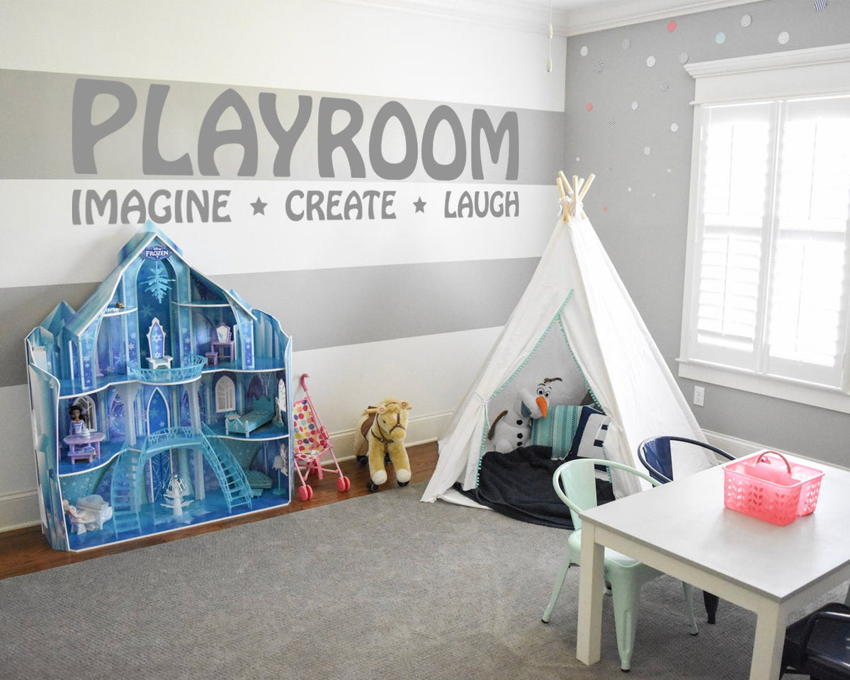 Playroom Wall Decal: Kids Room Decor, Removable Wall Sticker