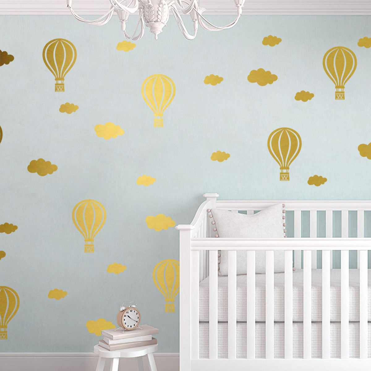 Hot Air Balloon Nursery Wall Decals: Baby Room Decor