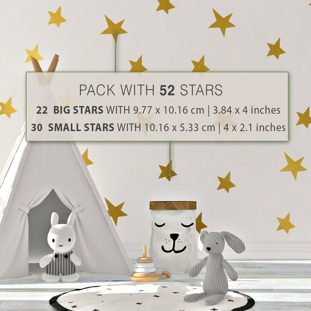 Star Nursery Wall Decals, Baby Room Decor, Removable Vinyl Stickers