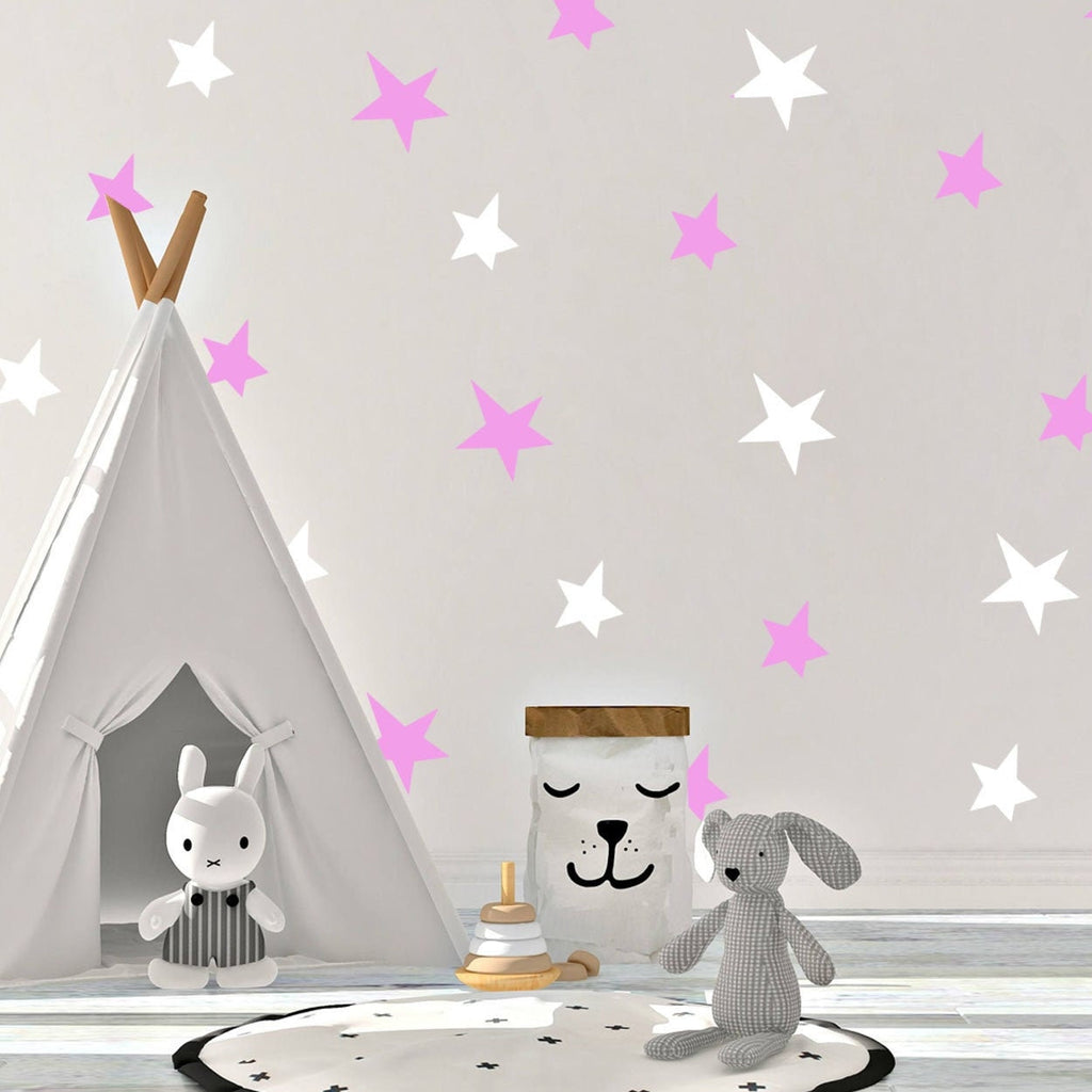 Star Nursery Wall Decals, Baby Room Decor, Removable Vinyl Stickers