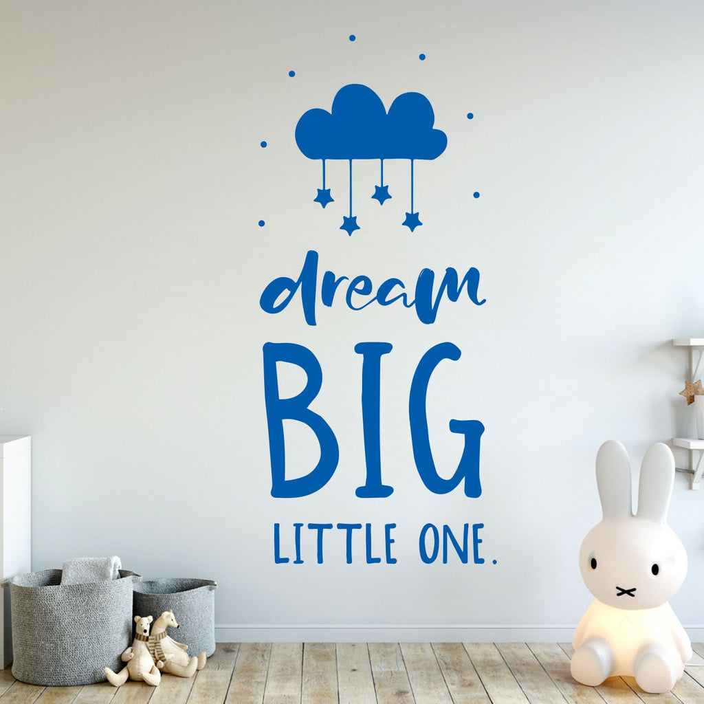 Dream Big Nursery Wall Decal, Baby Room Decor